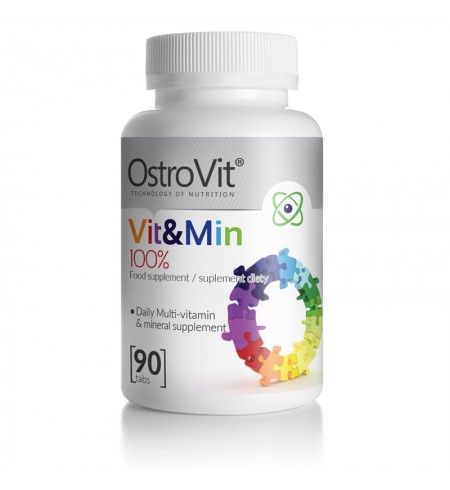 Фото - Вітаміни й мінерали OstroVit 100 Vit&Min 90Tab. 