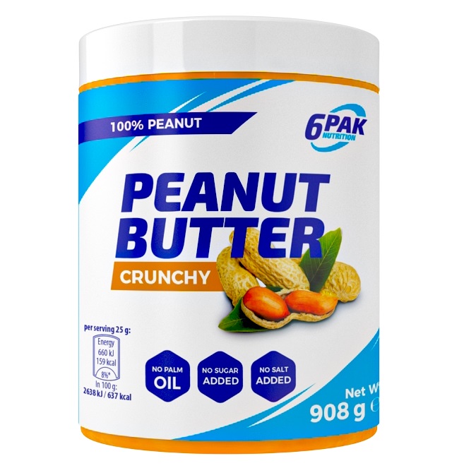Zdjęcia - Spalacz tłuszczu 6Pak Nutrition Peanut Butter Pak Crunchy 908G 