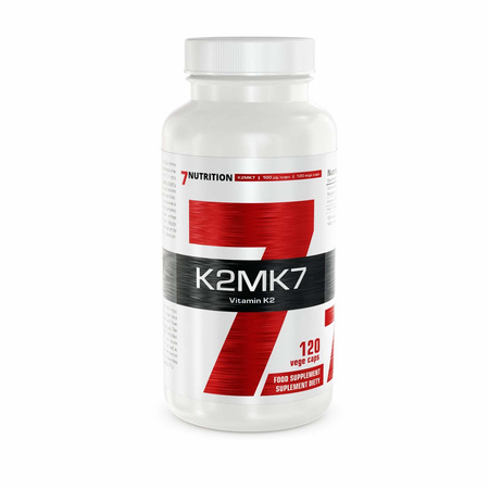Zdjęcia - Witaminy i składniki mineralne 7 Nutrition 7Nutrition K2 Mk7 100Mcg 120Kaps. 
