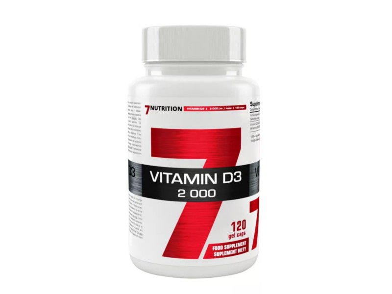 Фото - Вітаміни й мінерали 7 Nutrition 7Nutrition Vitamin D3 2000 120Kaps. 