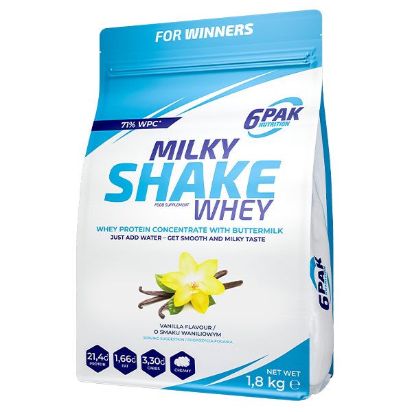 6pak milky shake whey - najlepsza odżywka białkowa
