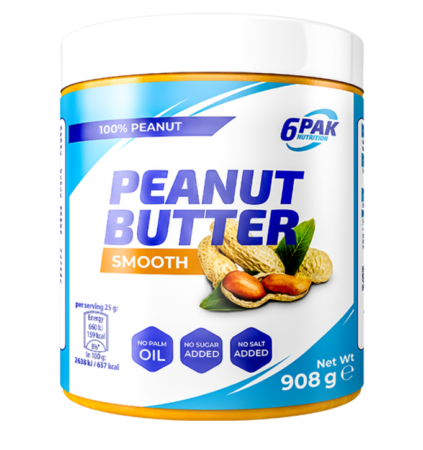 6pak peanut butter smoorh - gładkie masło orzechowe