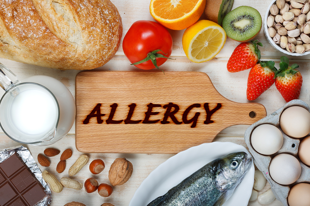 Koncepcja Alergi żywność Na Stole
