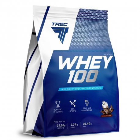 trec whey 100 - najlepsze białko WPC